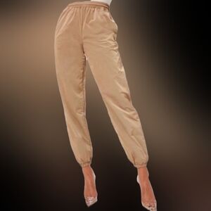 Good American Gold Bronze Jogger Swishy Pant
